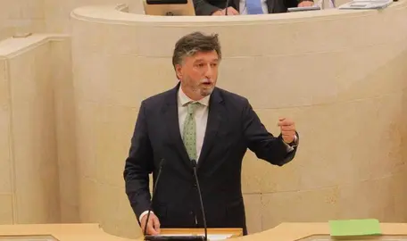 El portavoz parlamentario de Vox, Cristóbal Palacio.