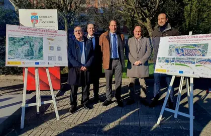 Presentación de las senda ciclables en Torrelavega.