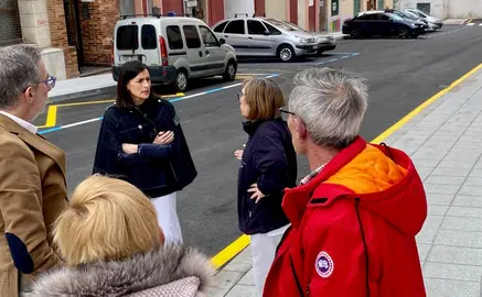 Asfaltado de la calle La Amistad, en Santander.