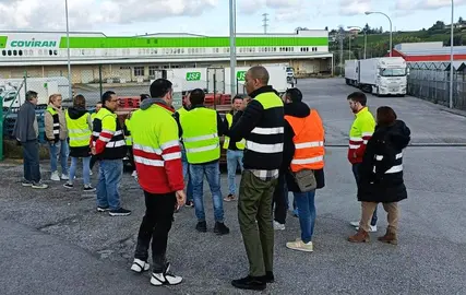 Huelga de los trabajadores de Covirán.