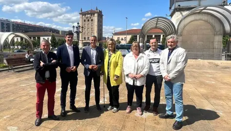 Candidatos del PSOE en el Arco de la Bahía.