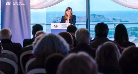 La candidata del PP a la Presidencia de Cantabria, María José Sáenz de Buruaga.