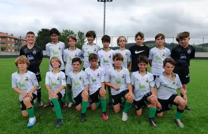 Equipo el Racing alevín. R.A.