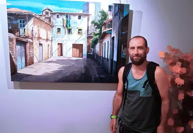 Ganador del Concurso de Pintura de Santo&ntilde;a.