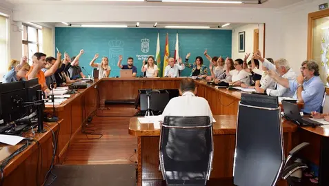 Concejales en el Pleno de la Corporación de Piélagos.