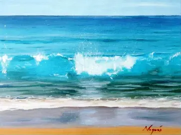 Una de las creaciones de la artista que expone en Piélagos.