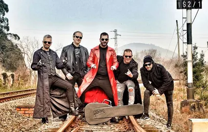 Los integrantes de 'Hijos de Púa'. El Rey Lagartón