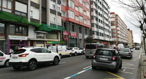 Tráfico en la ciudad de Santander. R.A.