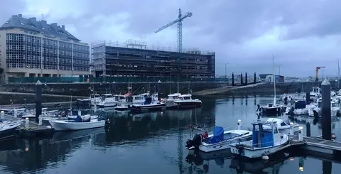 Obras del Centro de Formación Náutico-Pesquero en Laredo.