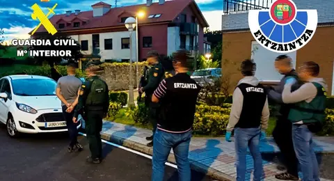 Detenidas cinco personas por los presuntos robos en viviendas.