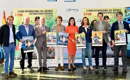 Presentación del Foro del Deporte en Santander.