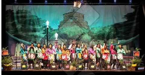 Murga Las Niñas en su representación. Carnavaldelnorte