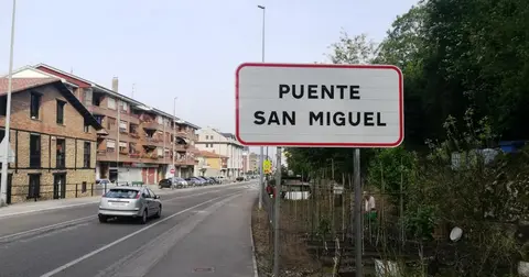 Localidad de Puente San Miguel, en Reocín. R.A.