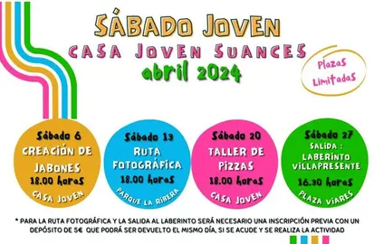 Programación de las actividades en Suances.