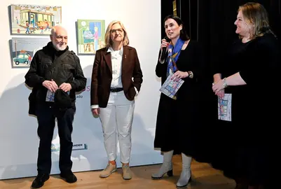 Un momento de la muestra de Veronique Sobrado.