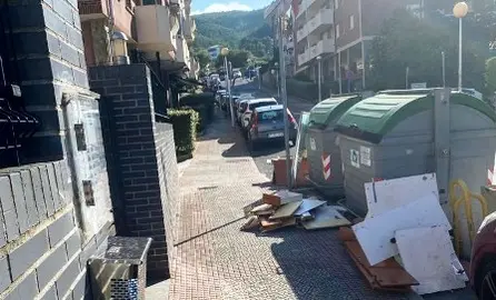 Residuos en la calle.