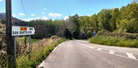 Carretera hacia Vierna, en Meruelo. R.A.