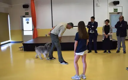Un momento del proyecto piloto con los escolares.