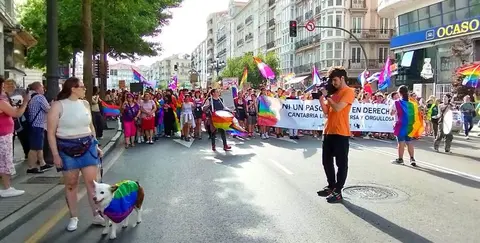 Manifestación en Santander.