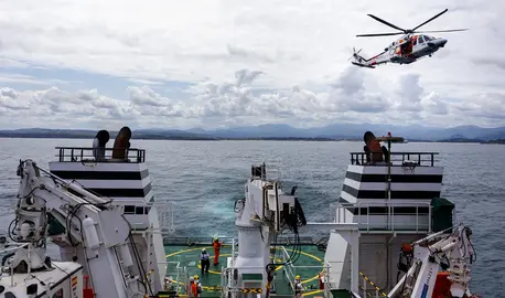 Un momento del simulacro.