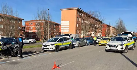 Control de la Policía Local en Santander.