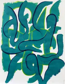 Acrílico sobre papel.