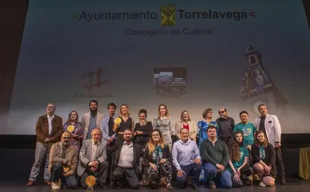 Entrega de premios en el Festival de Cortos de Torrelavega.