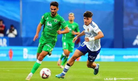 Racing contra el Zaragoza.