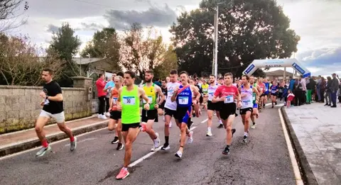 Un momento de la salida de la prueba de senior. R.A.