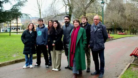 Miembros de Cantabristas en Torrelavega.
