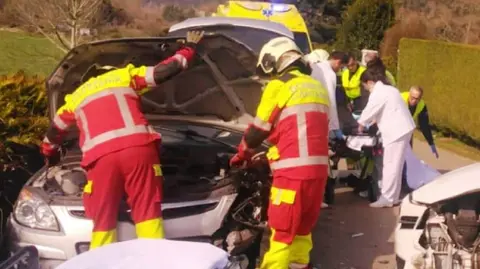 Accidente de tráfico.