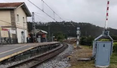 Paso a nivel en Cabezón de la Sal.