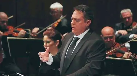 El tenor Alejandro del Cerro.