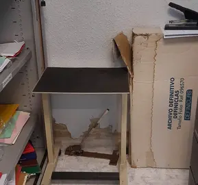 Aspecto del Juzgado de Paz de Camargo.