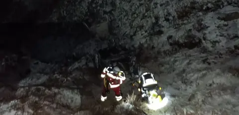 Zona con un desnivel de 300 metros.