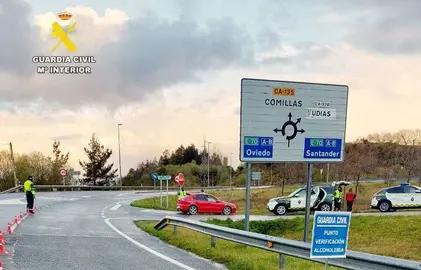 Control de tr&aacute;fico en Carnaval.