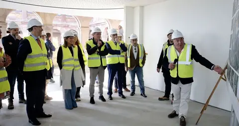 Visita a las obras del Palacio