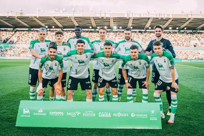Alineación del Racing de Santander.