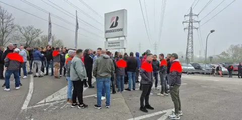 Huelga de la plantilla de Bridgestone.