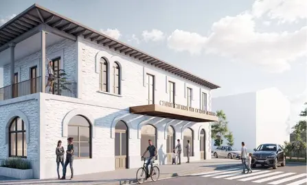 Infografía de la futura Casa de Cultura de Meruelo.