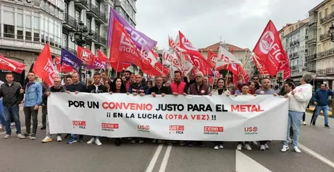 Manifestación en Santander.