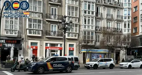 C&eacute;ntrica calle en Santander.