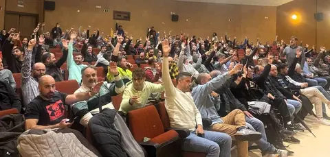 Asamblea de delegados del metal.