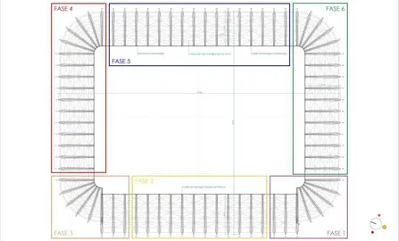 Infografía de la cubierta de los Campos de Sport.