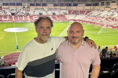 Alejandro Abad a la izquierda y Miguel González.