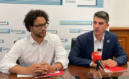 Keruin Martínez, a la izquierda, y Daniel Fernández.