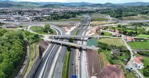 Obras en el nudo de Torrelavega.