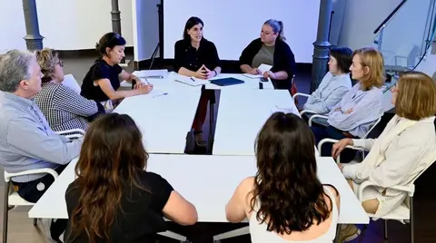 Reunión informativa de la alcaldesa de Santander, Gema Igual, con los vecinos.