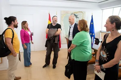 Reunión con representantes de la Fampa.