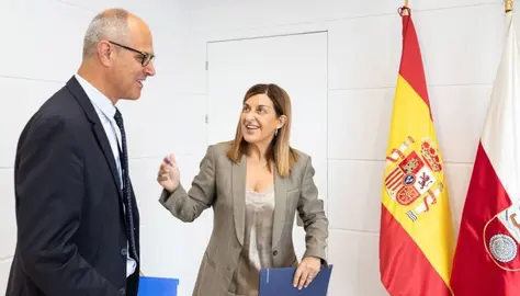 Reunión entre Buruaga y Sarabia.